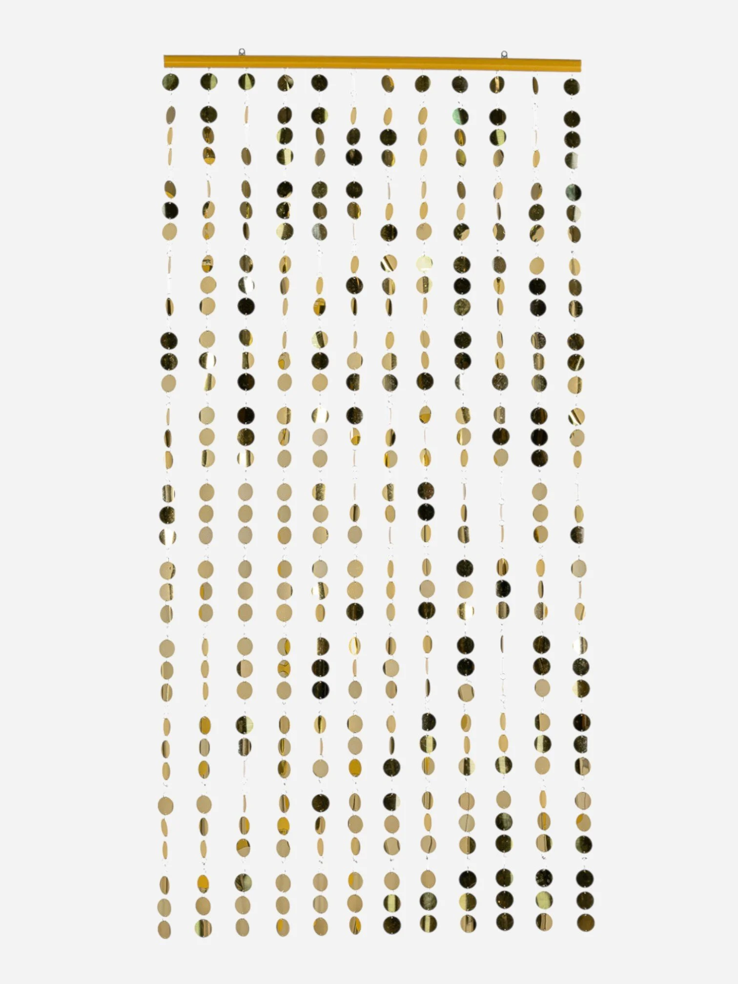 SMALL GOLD DISC AND RHINESTONE CURTAIN