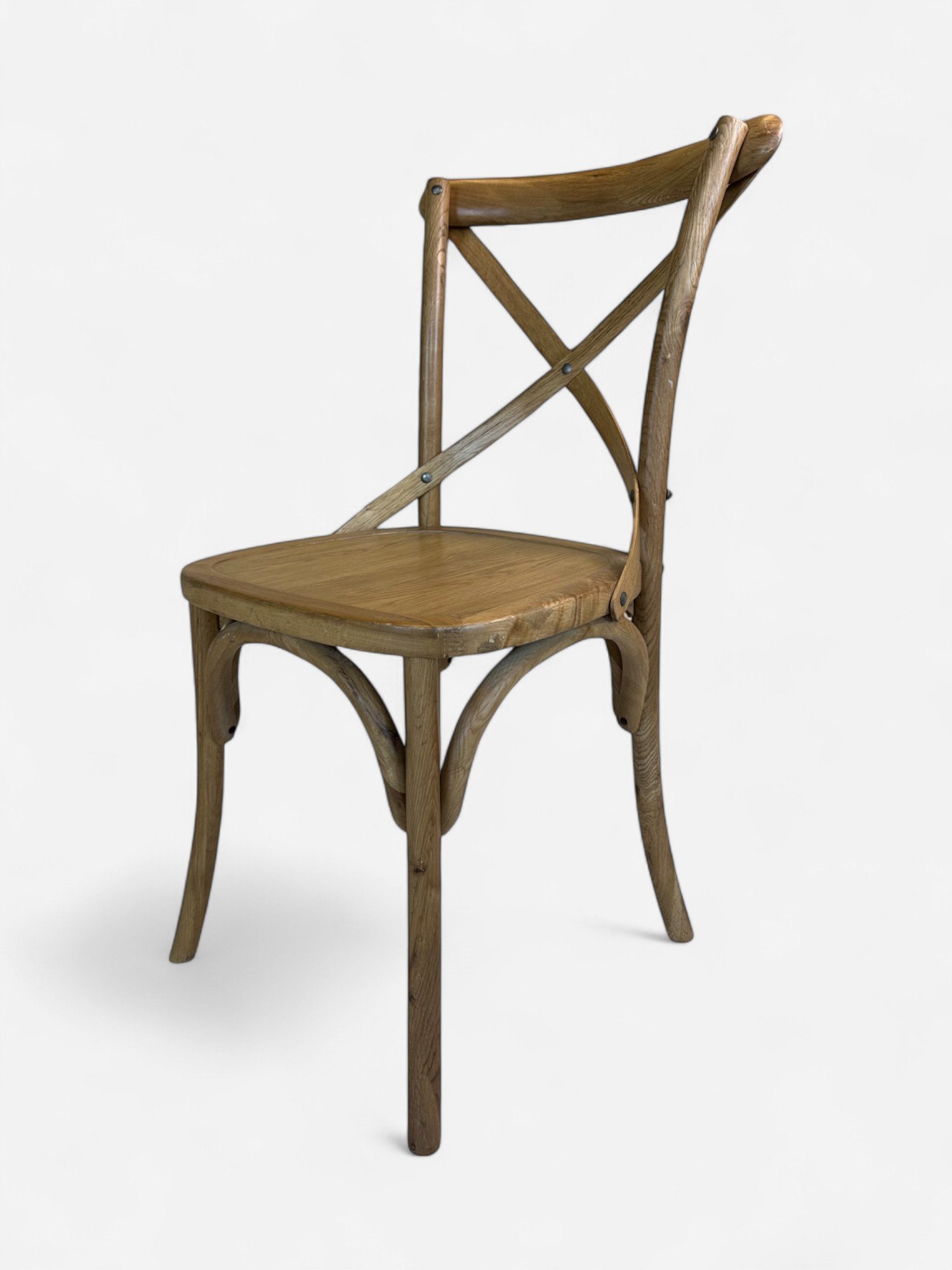 VINEYARD OAK WOOD CROSS BACK CHAIR