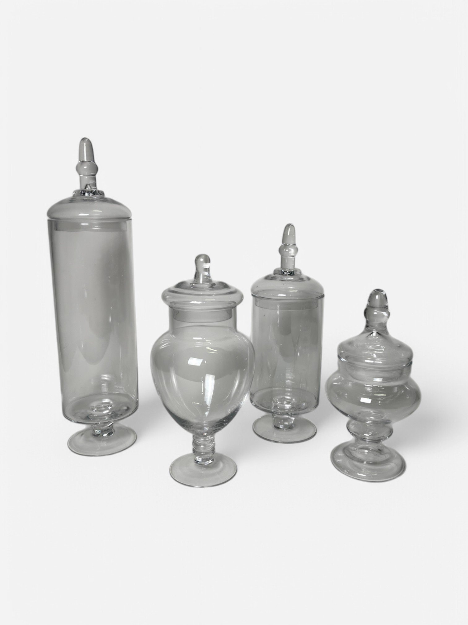 GLASS CANDY JARS