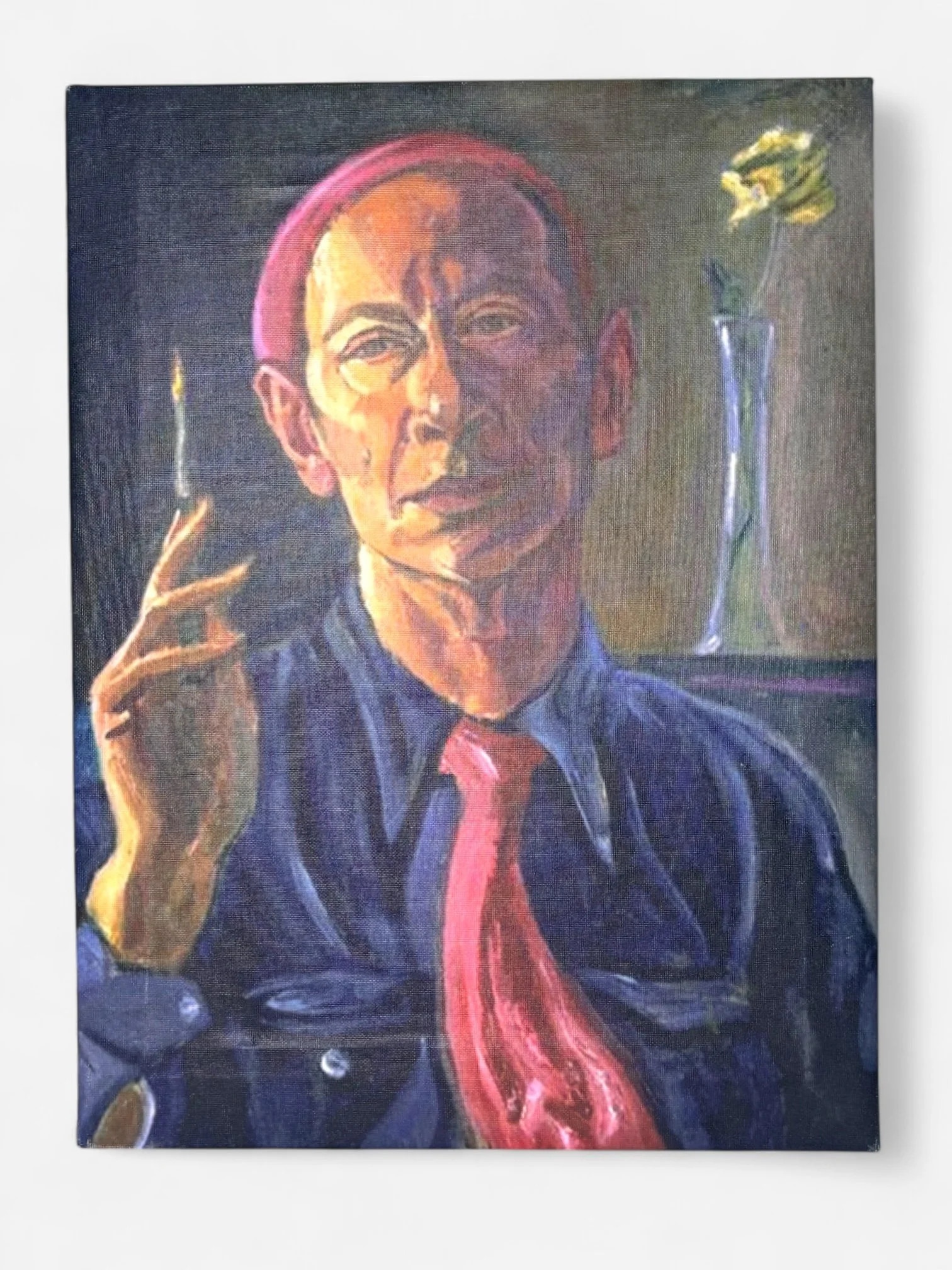 MAN WITH PAINTBRUSH PORTRAIT