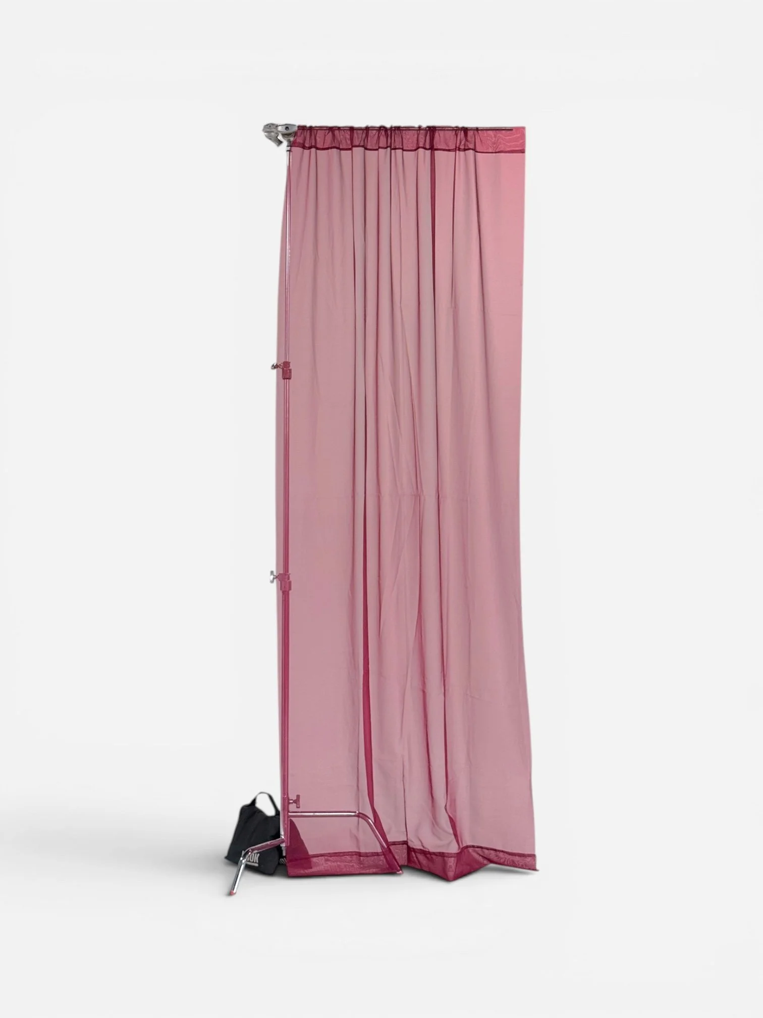 MAROON SHEER CURTAIN (119"H X 59"W)