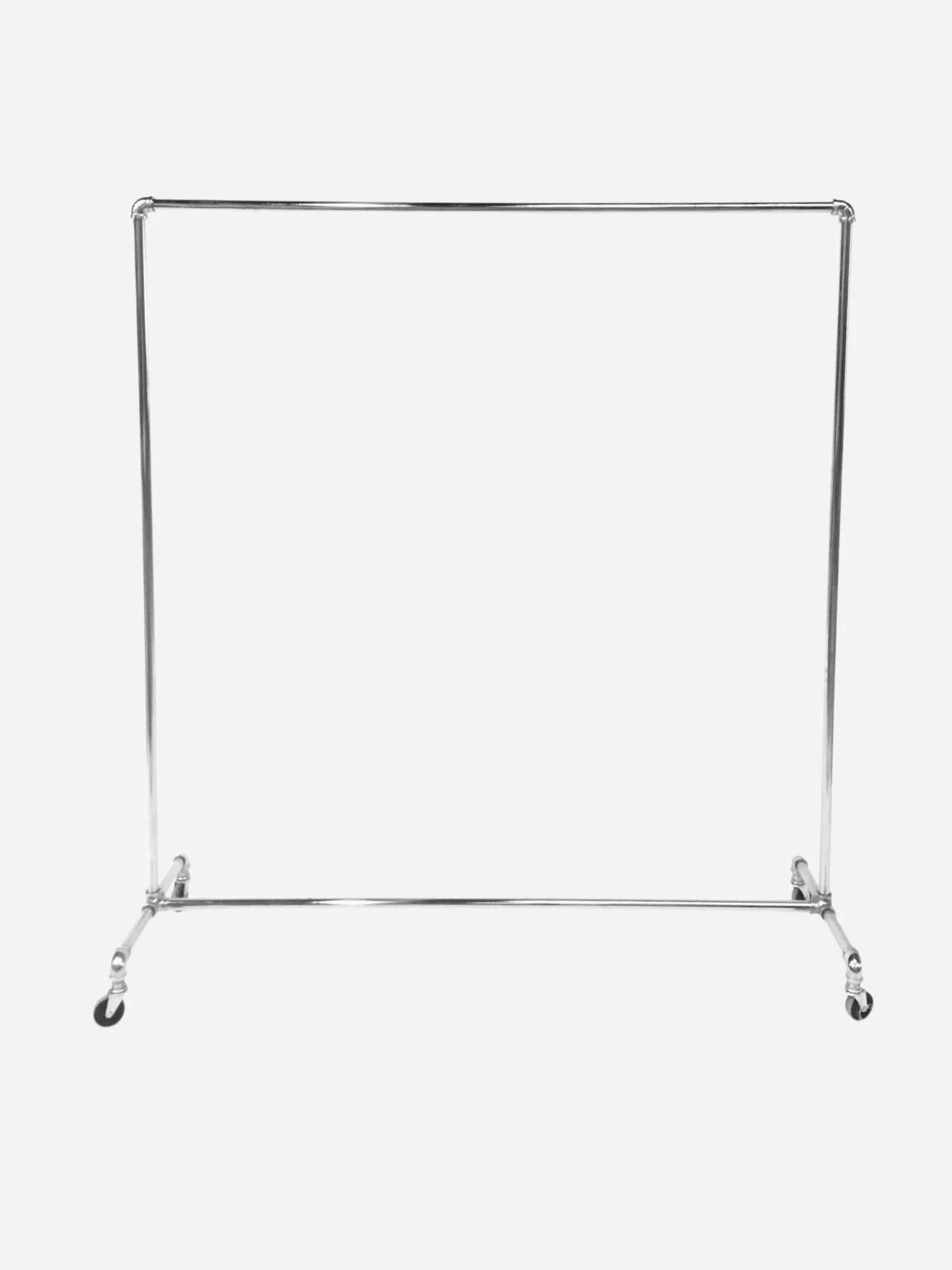 CHROME INDUSTRIAL ROLLING GARMENT RACK