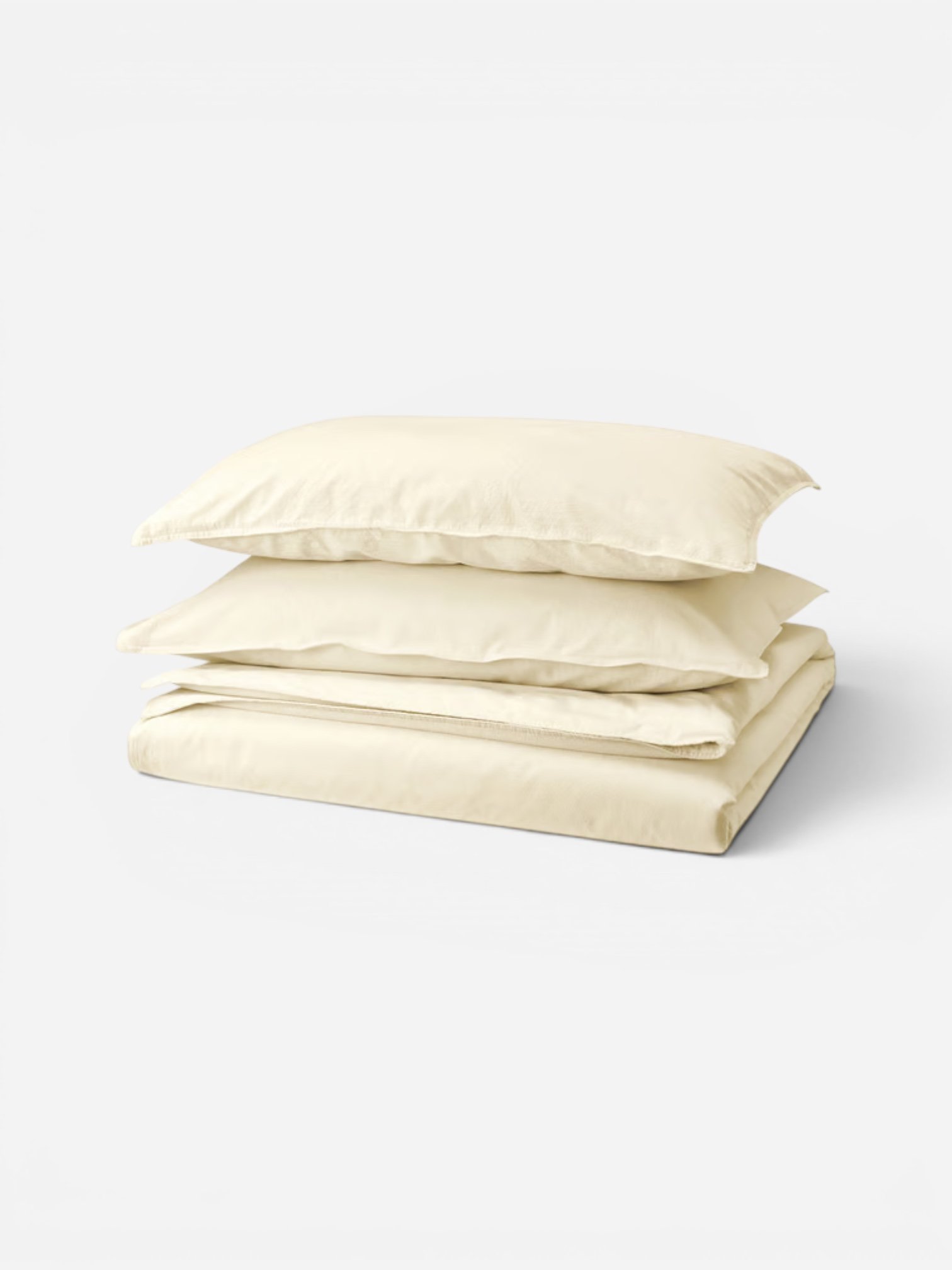 CREAM DUVET COVER AND PILLOWCASES - FULL