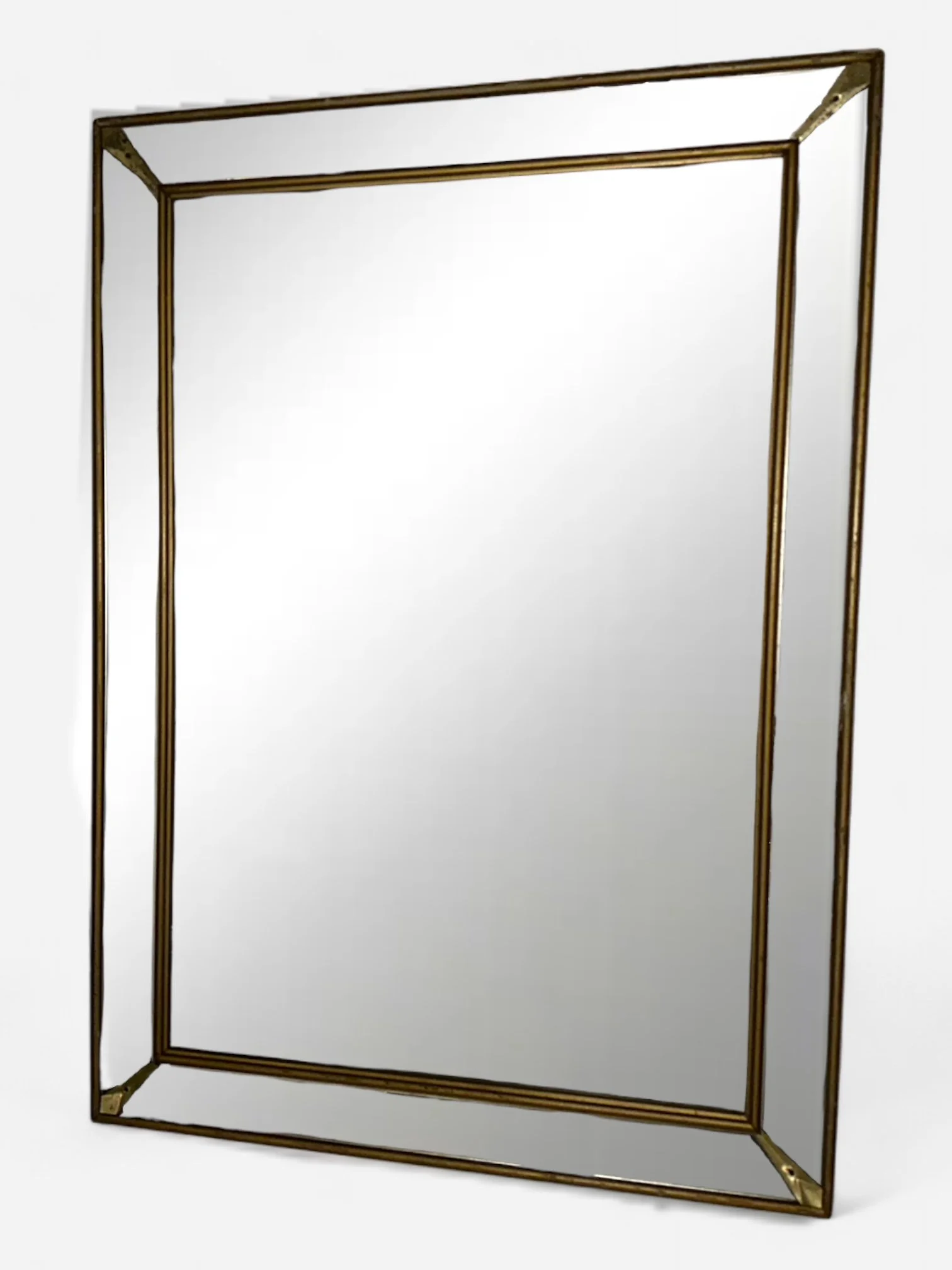 FRAMED MIRROR APPROX 30"W X 42"H