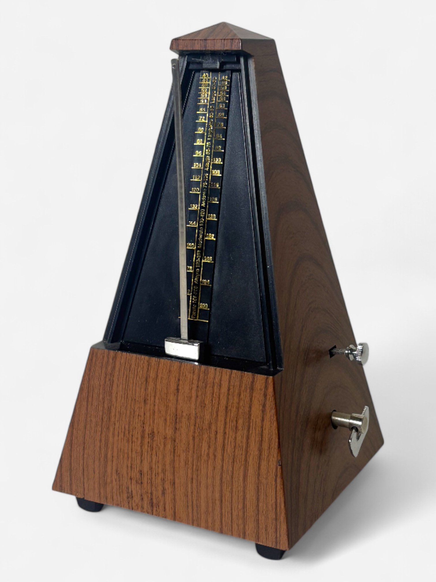 BROWN WOODEN METRONOME