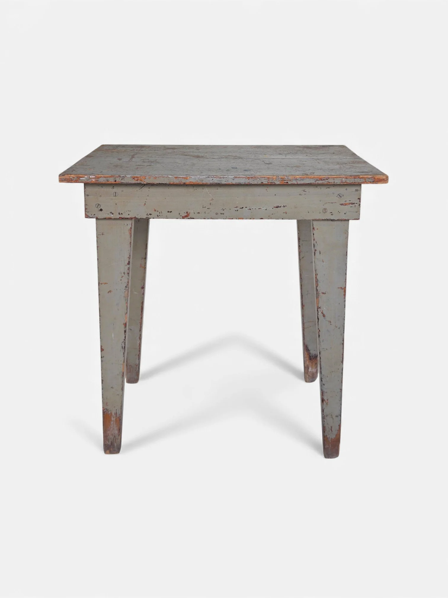 DISTRESSED GRAY WOODEN TABLE