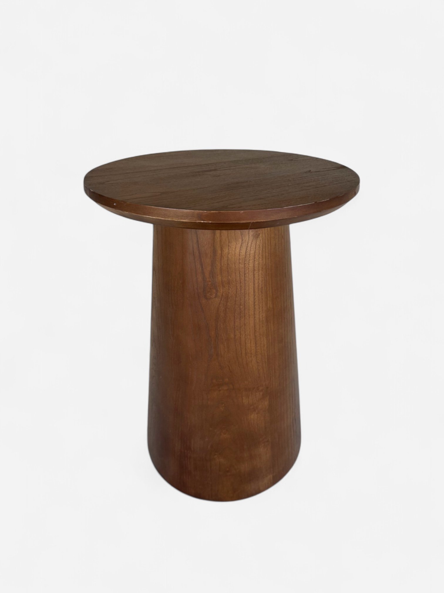 ROUND WOOD SIDE TABLE