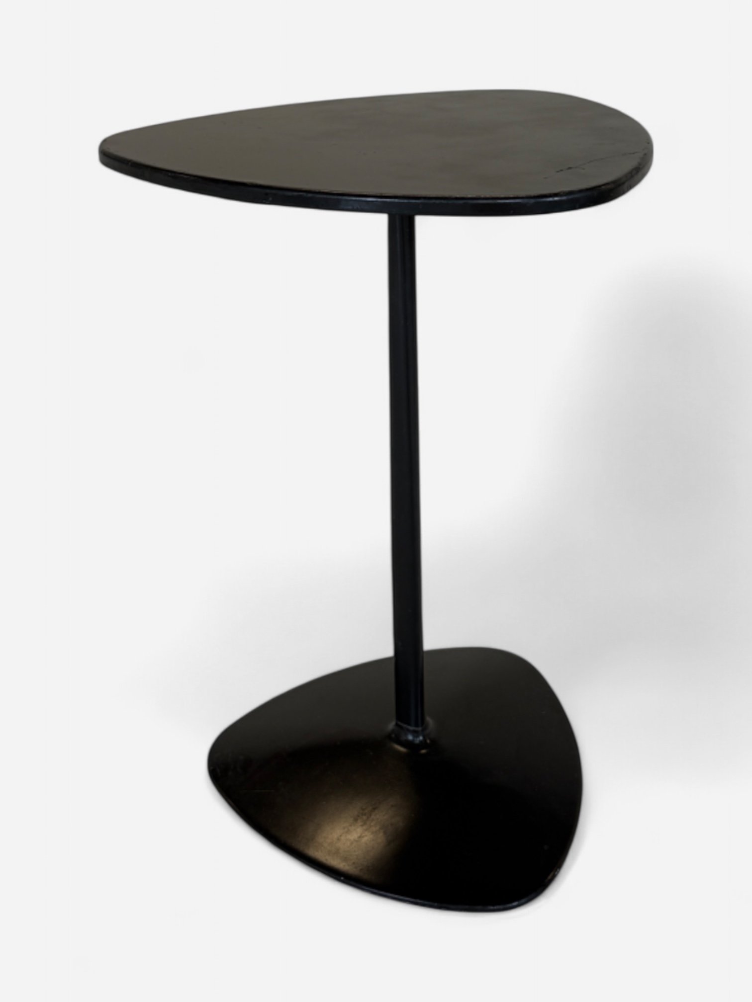 BLACK ENAMEL SIDE TABLE