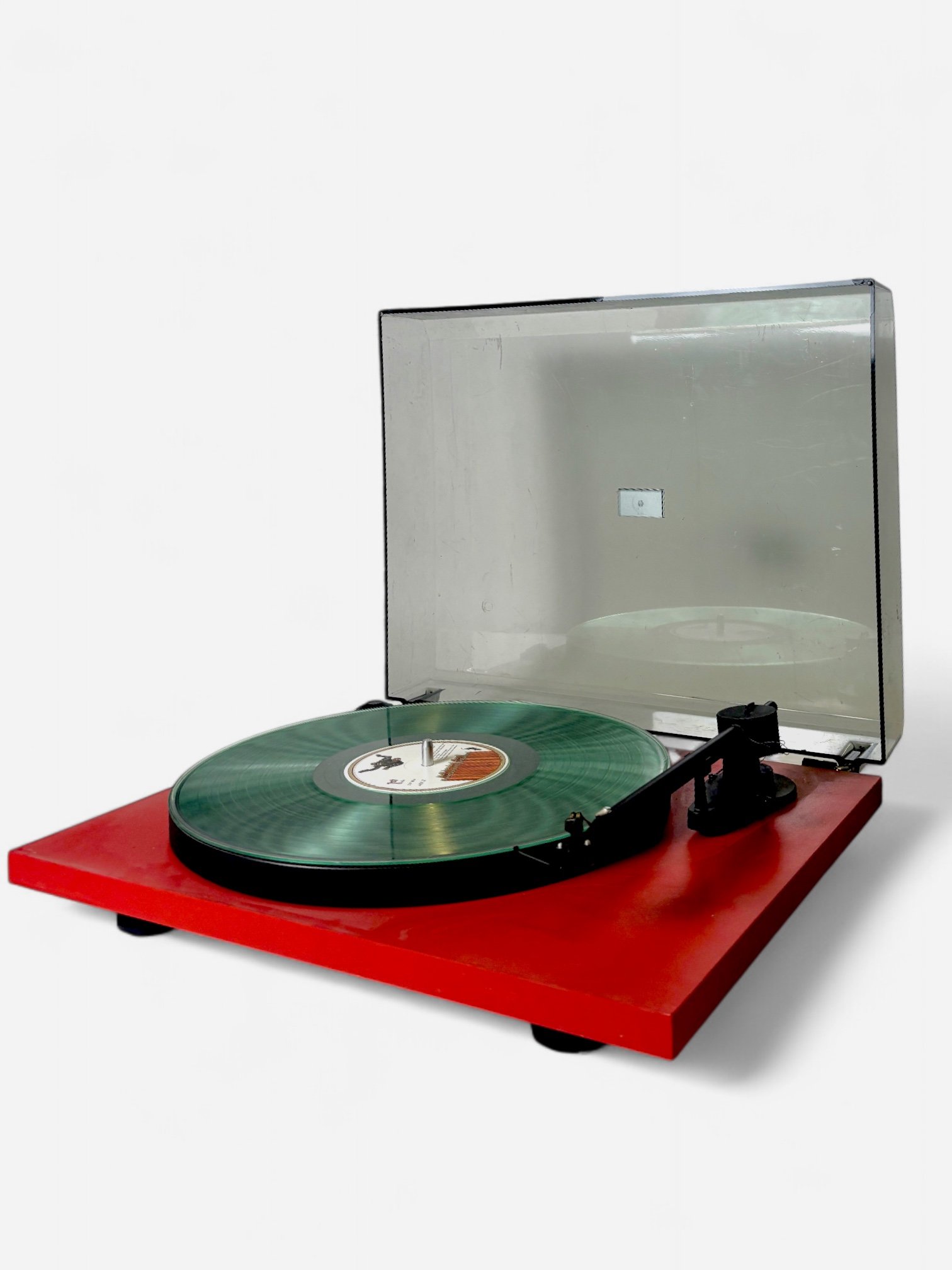 CHERRY RED TURNTABLE