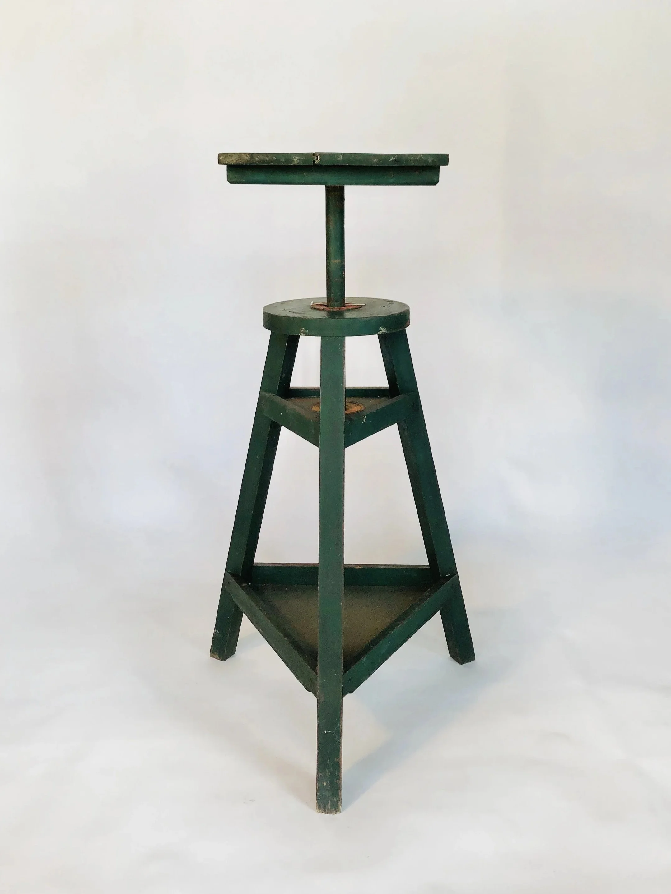 LARGE RUSTIC EVERGREEN SWIVELING STAND