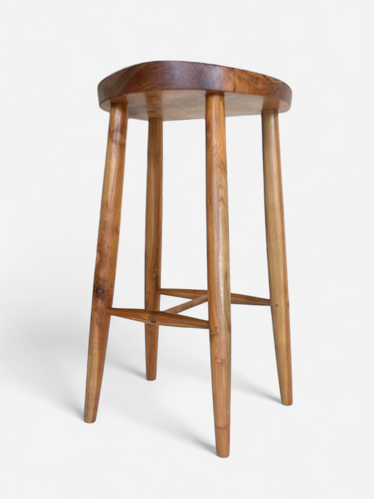 SIDECAR SOLID WOOD COUNTER STOOL