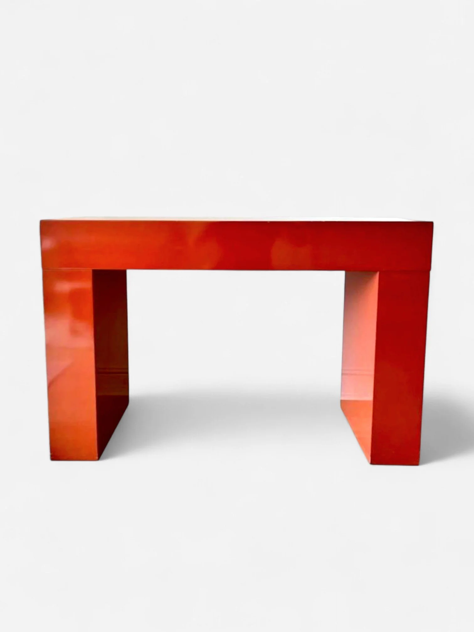 CHUNKY RED CONSOLE TABLE