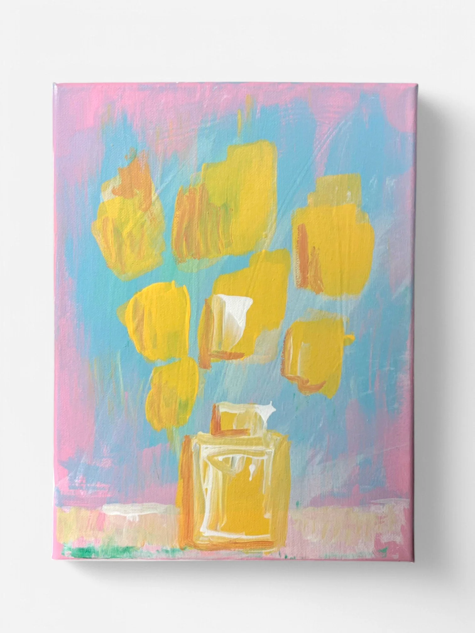 VIBRANT FLORAL CLEARED ART PAINTING #4