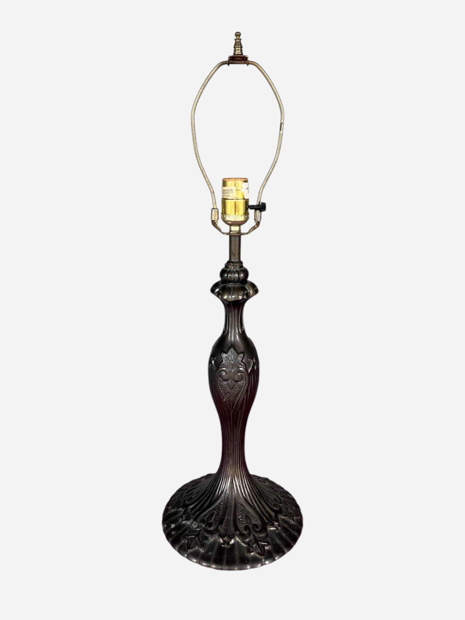 DARK BRONZE ART DECO LAMP