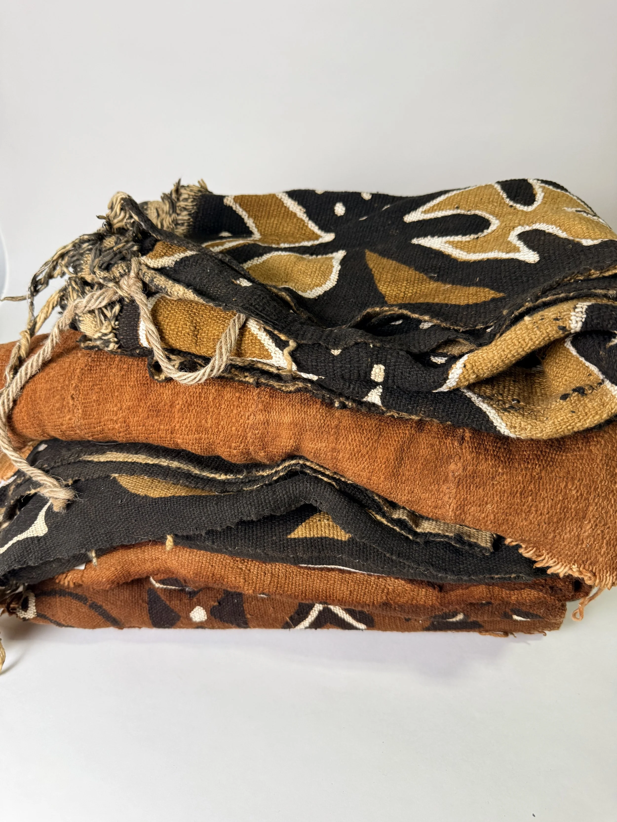 DYED MUD CLOTH, VARIETY OF PATTERNS AND COLORS