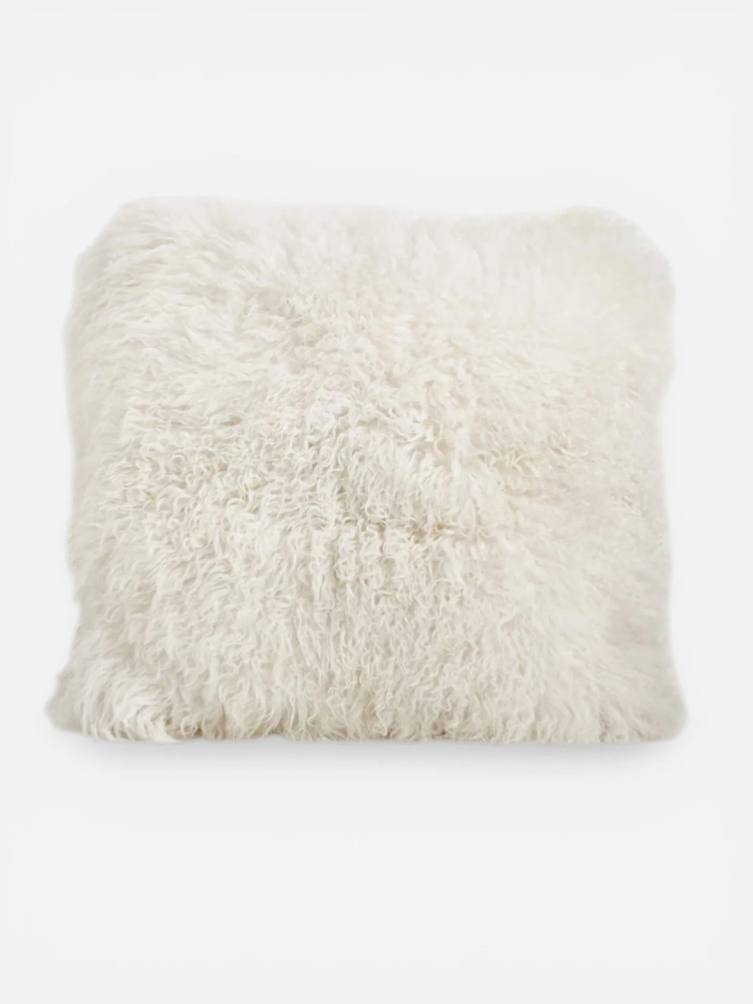 MONGOLIAN SHEEPSKIN THROW PILLOW