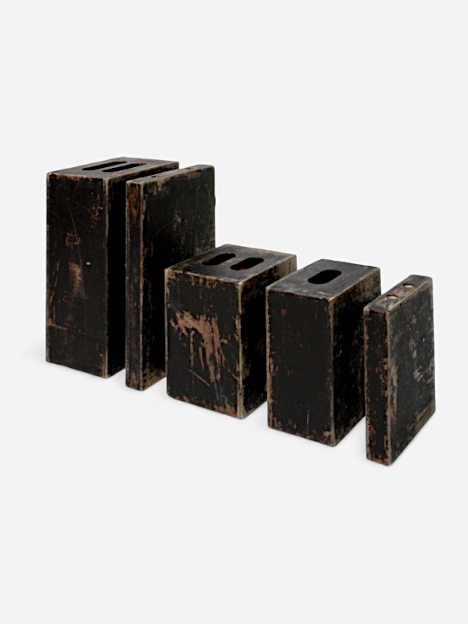 ASSORTED DARK AGED BLACK APPLE BOXES