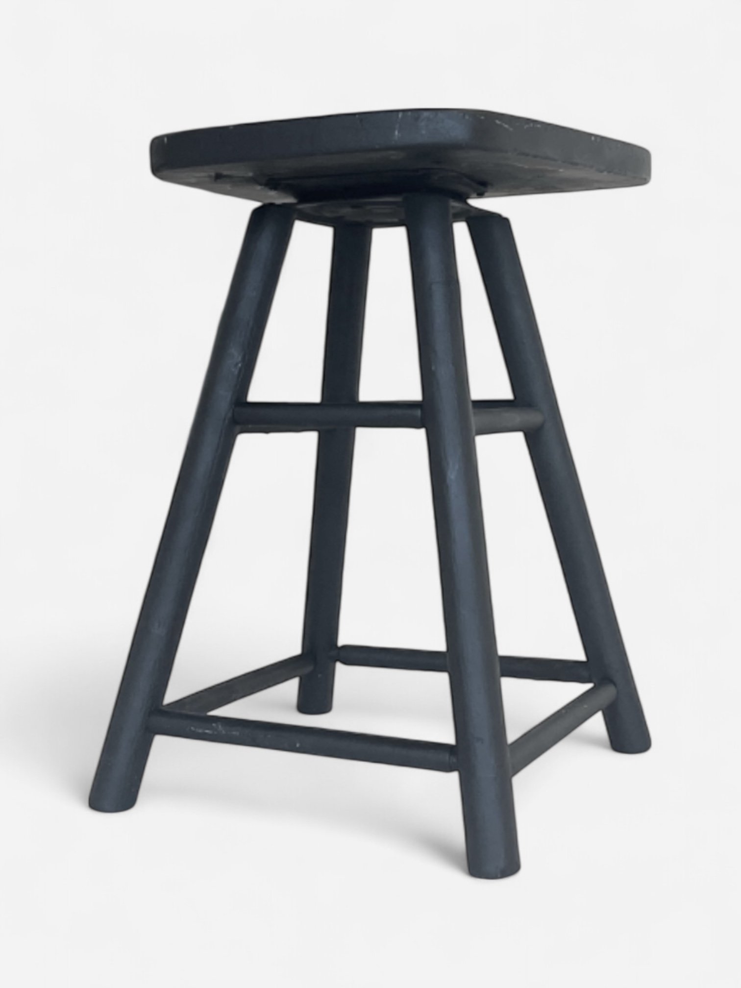 BLACK SWIVEL COUNTER STOOL