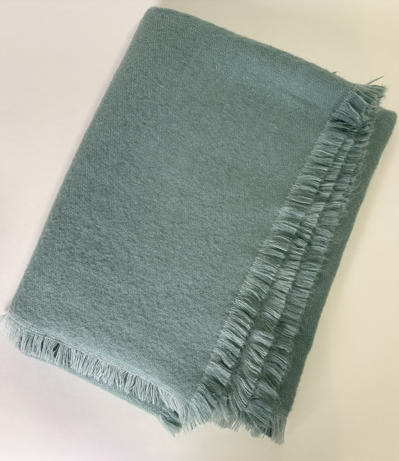 BLUE GREEN BLANKET THROW