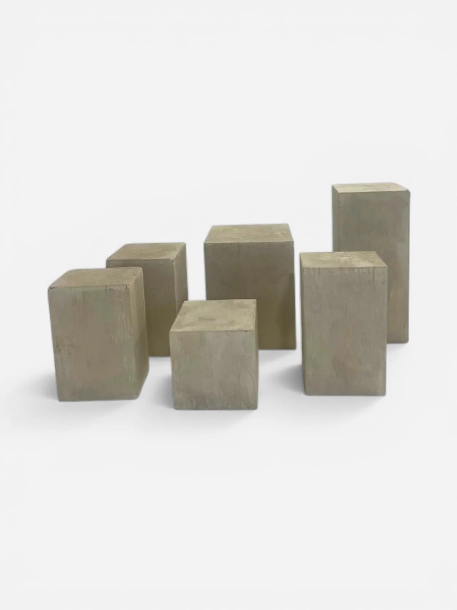 FAUX STONE SCENIC PAINTED PEDESTALS