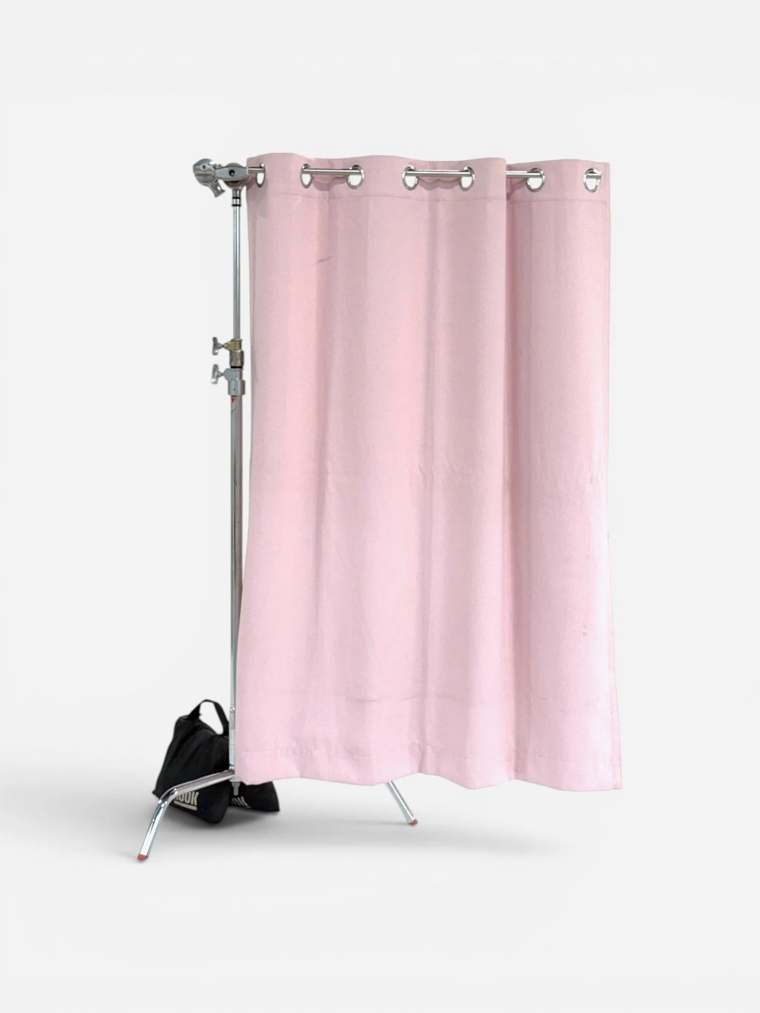 SHORT GROMMET BABY PINK DRAPE (62"H X 51"W)