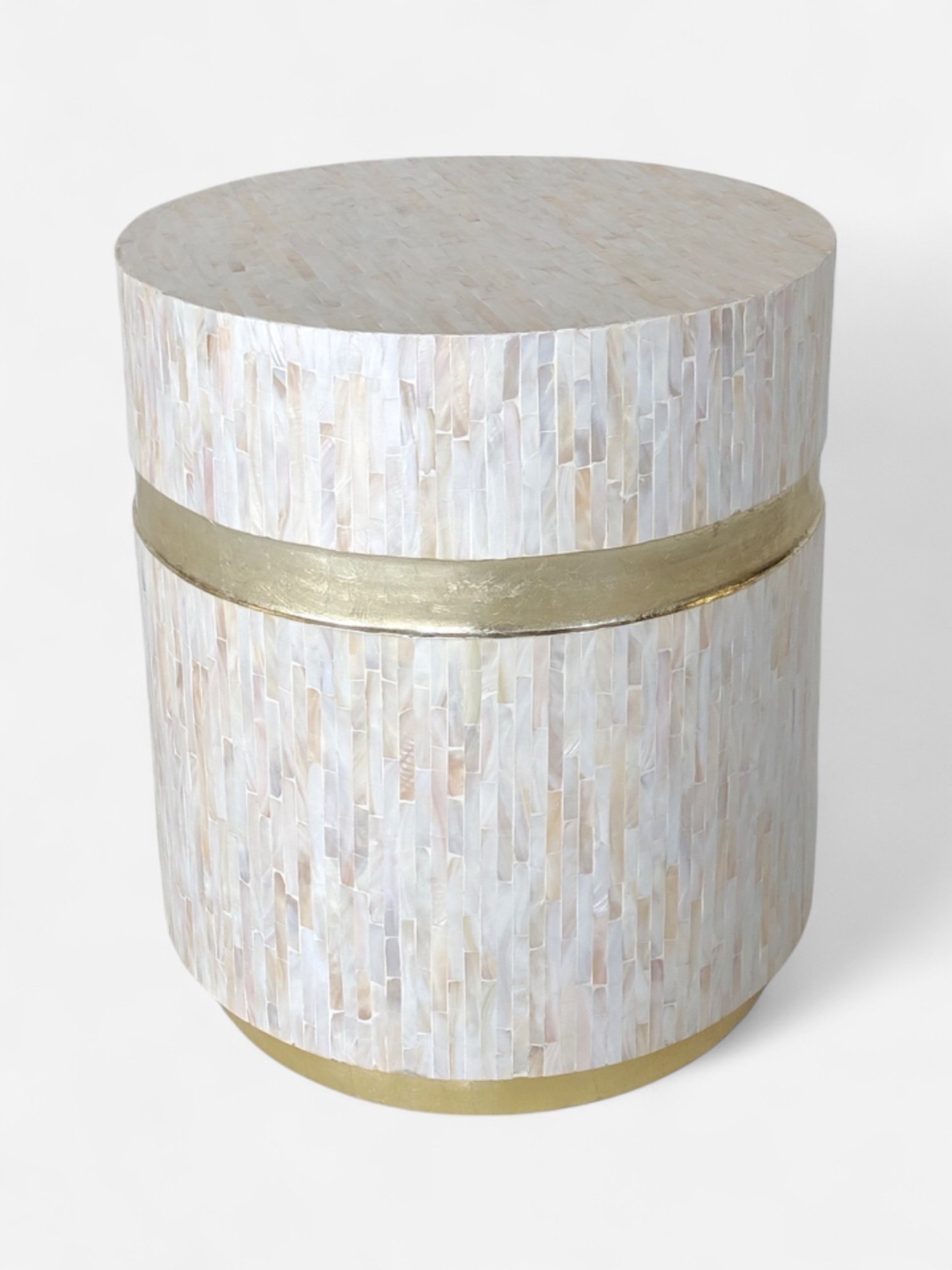 ROUND PERLA MOSAIC SIDE TABLE