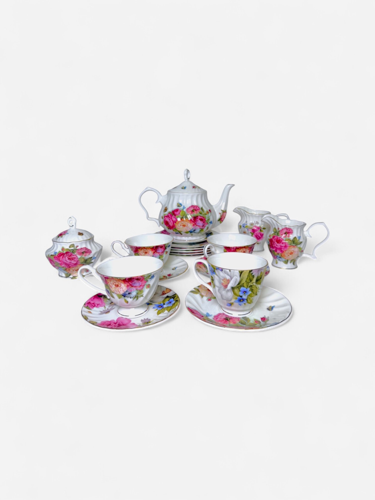 FLORAL TEA SET