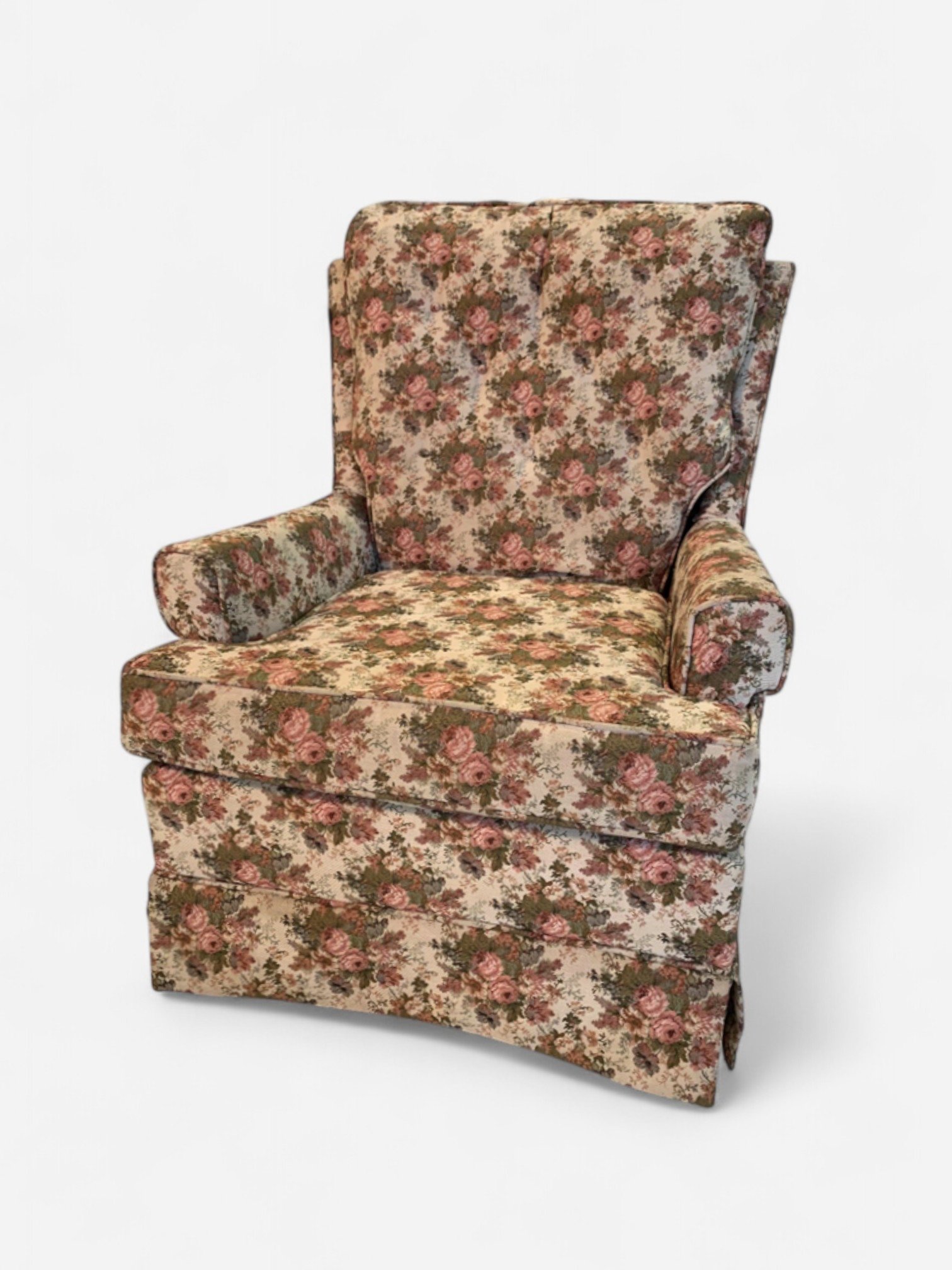 FLORAL PATTERNED ARM CHAIR