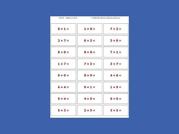 Addition of Sets Exercises ● M-100.jpg