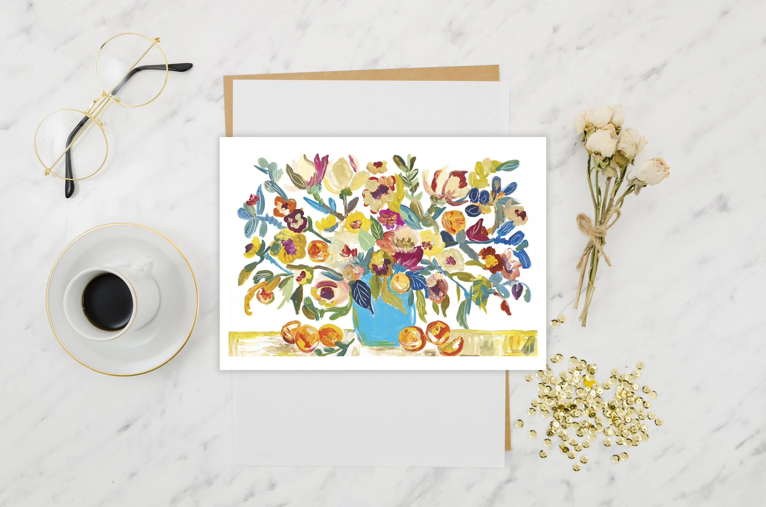 Magnolia Serenade Greeting Card