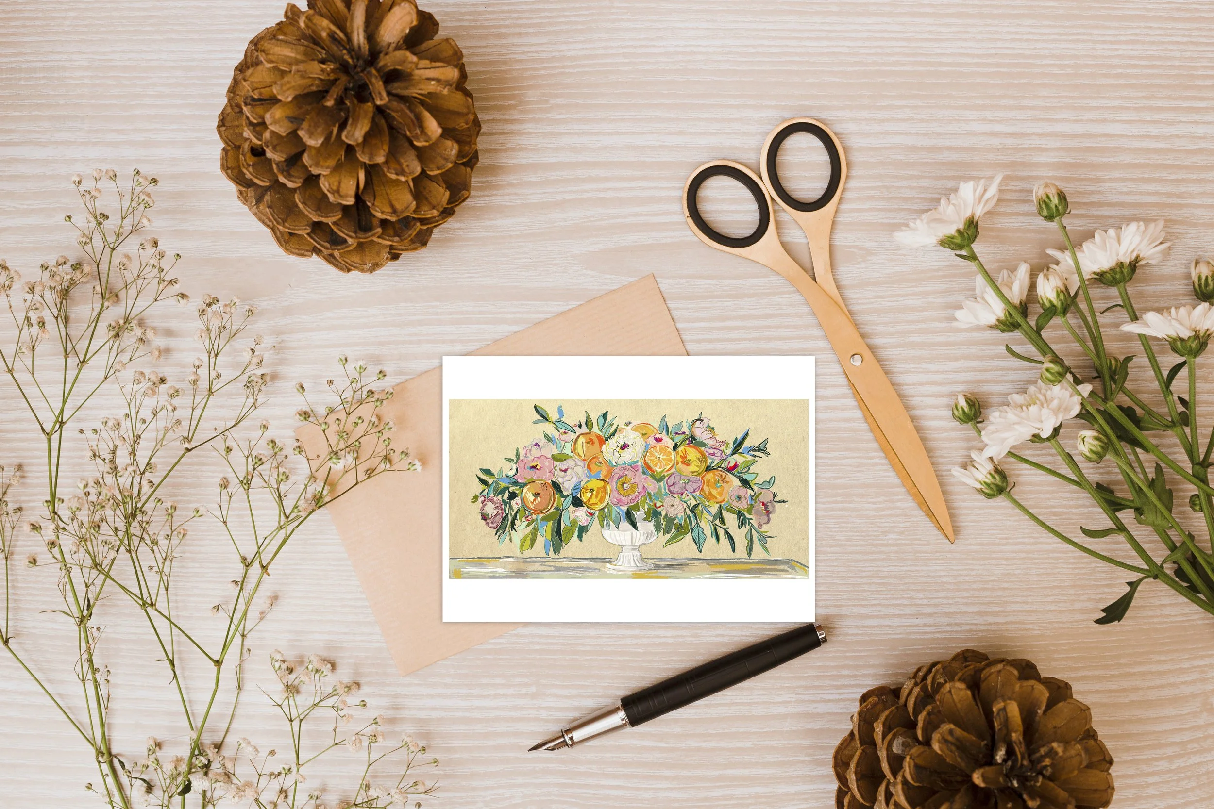 Bright Offering Greeting Card