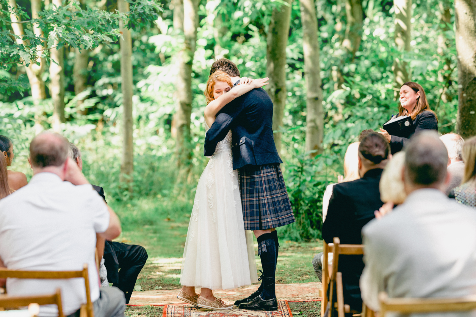 Mollie & Stewart's festival wedding at Teybrook Orchard, Essex