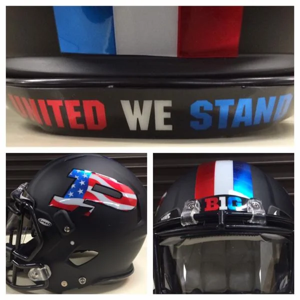 Purdue's Military Appreciation Day Helmets