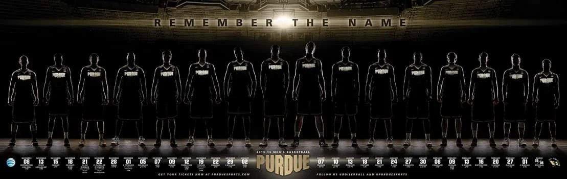 Remember The Name -- Purdue Basketball Poster