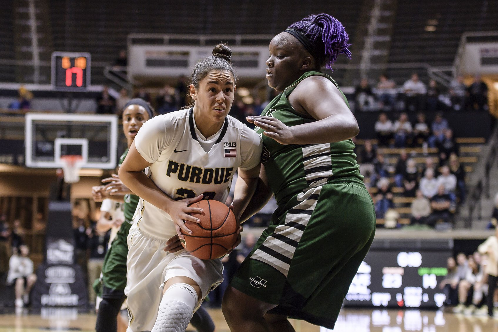Both McBryde and Harris posted solid numbers against Coco Ritter and USC Upstate.