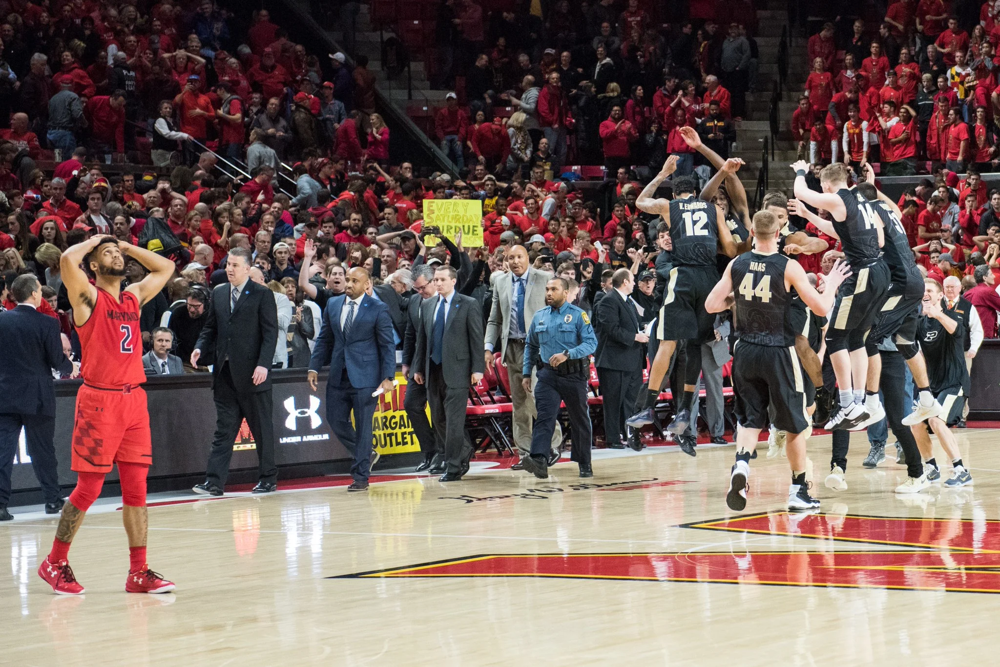 Biggie and Boogie Deliver, Purdue Wins At Maryland 73-72