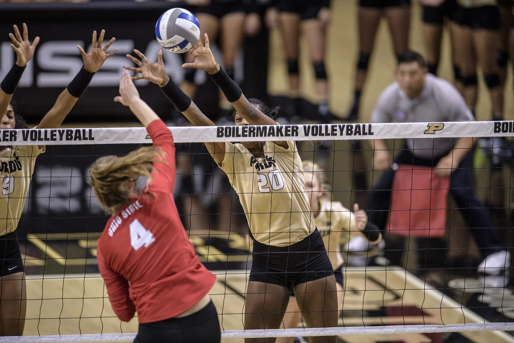 You know what? Even excellent players close their eyes when blocking. It isn't just you.