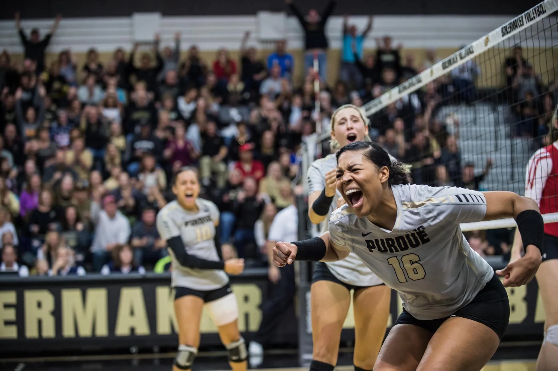 Can't get enough pictures of Purdue players celebrating great plays.