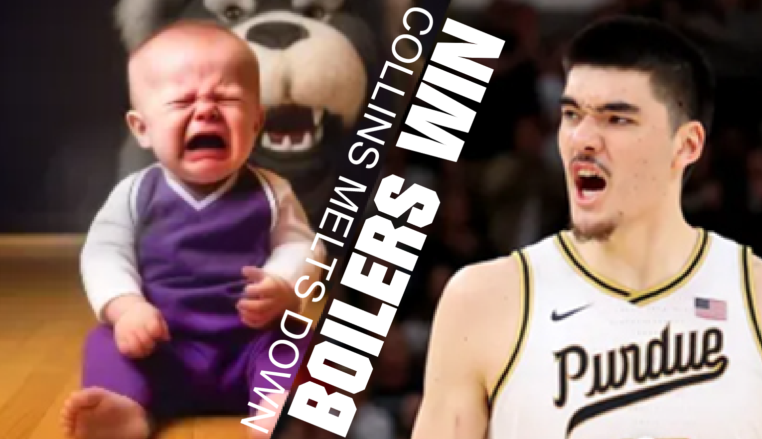 Purdue Beats Northwestern in OT as Collins Cries