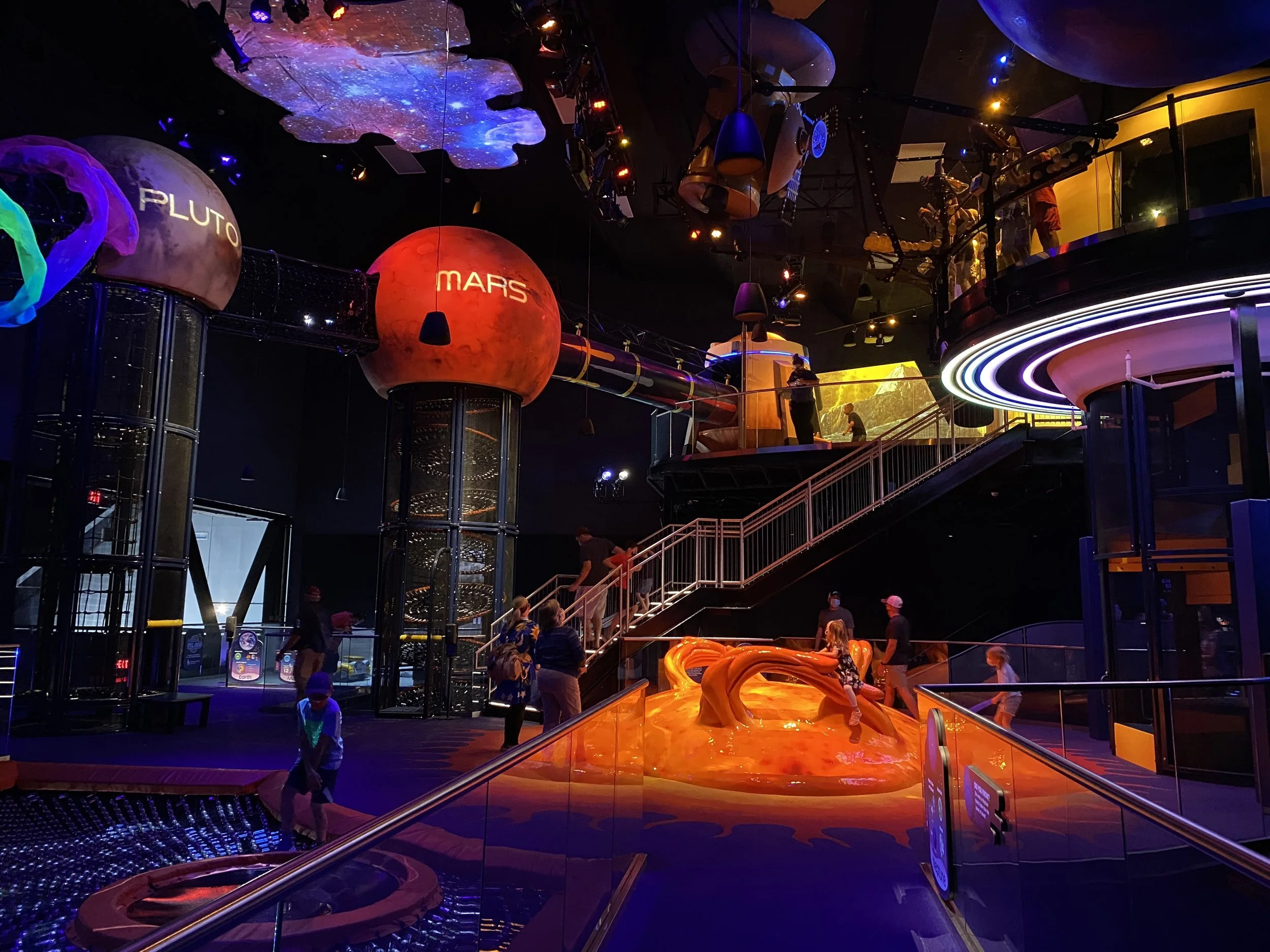 Planet play at kennedy space center, an interactive immersive playground