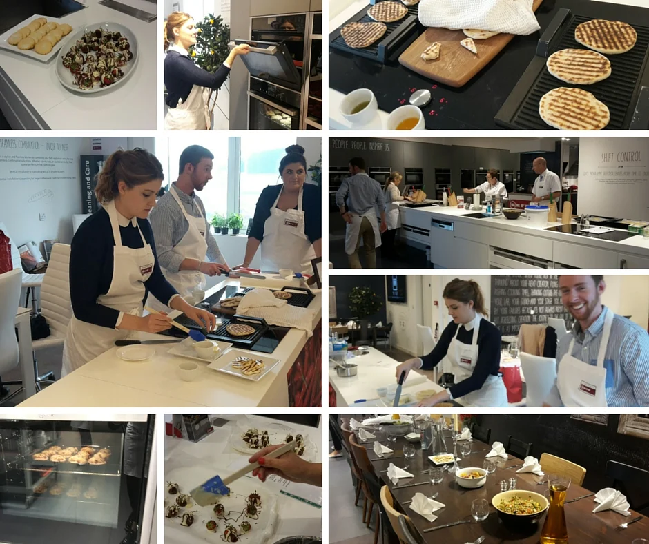 Our team had a very informative and delicious day at the Neff training HQ. Everything from steamed vegetables to flat breads and strawberries dipped in chocolate. Find delicious recipes and tips @bakeityourself 