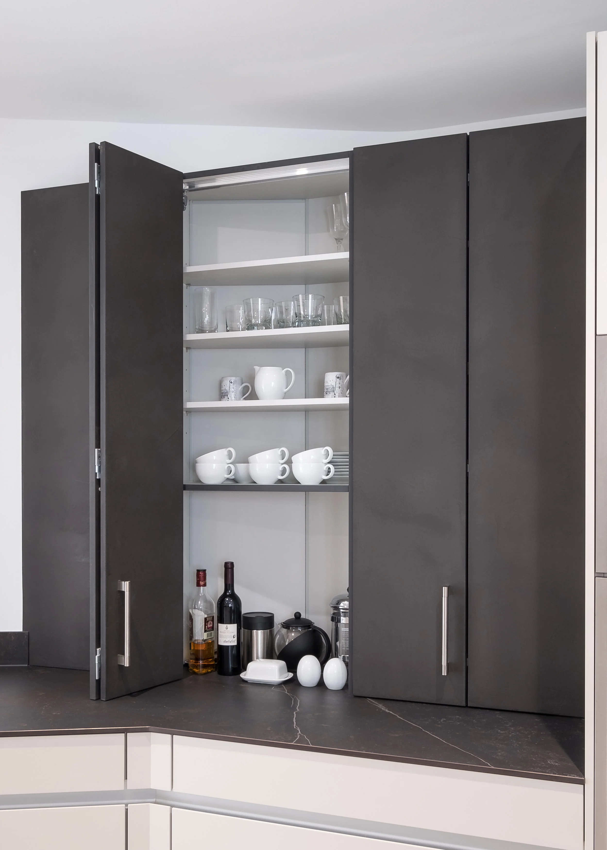 Bi-folding kitchen doors