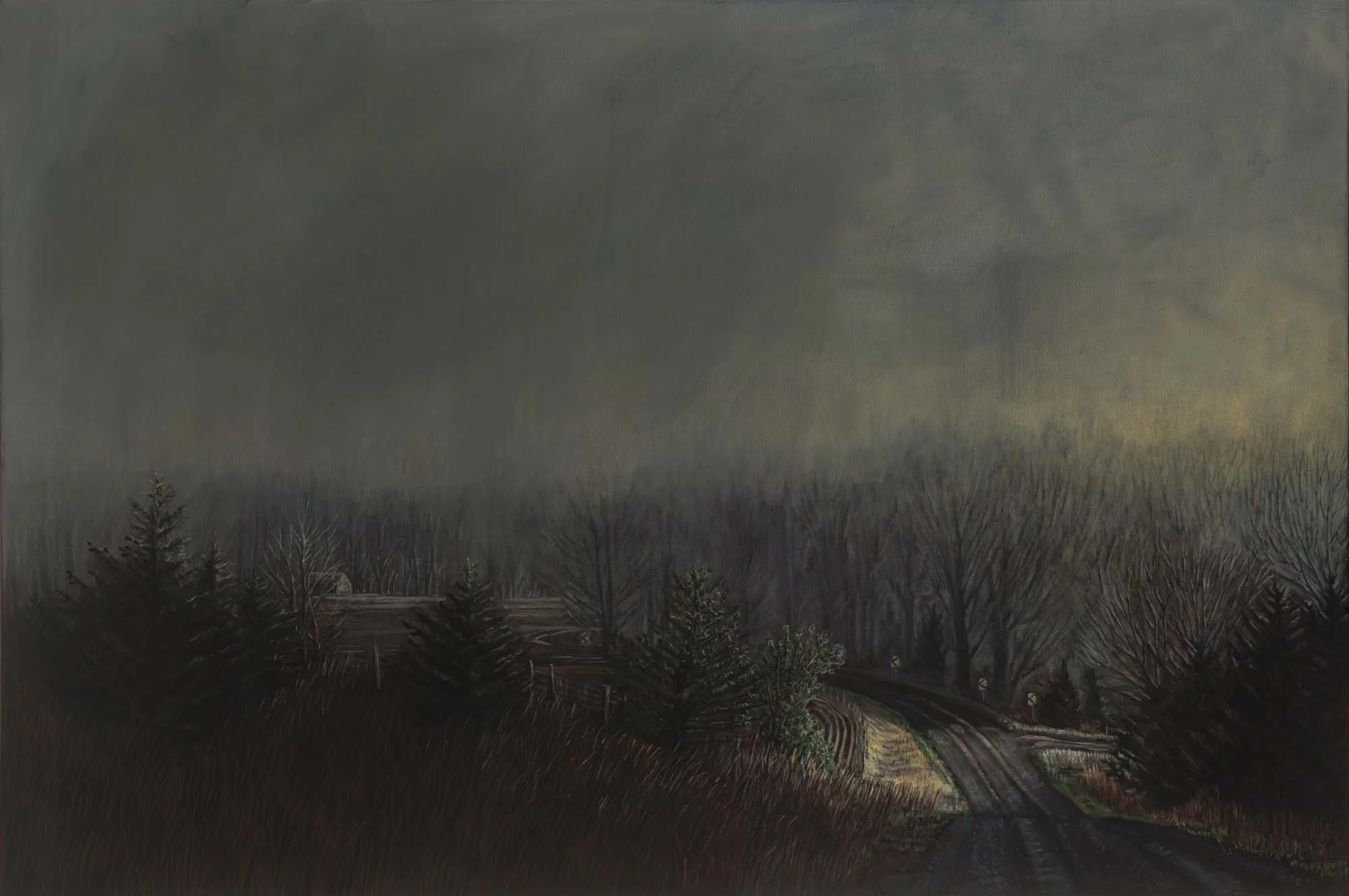 Anne Burkholder - Horizon 1246 Foggy Morning East of Beatrice, 2018 Lincoln, NE