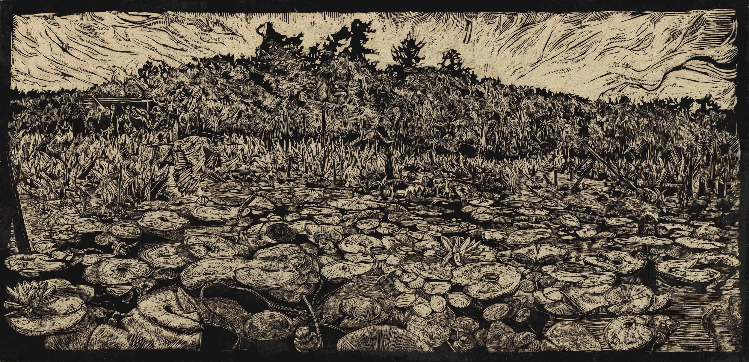 Watie White - Holy Island: The Nokken, 2017 Omaha, NE Winner - Best Printmaking