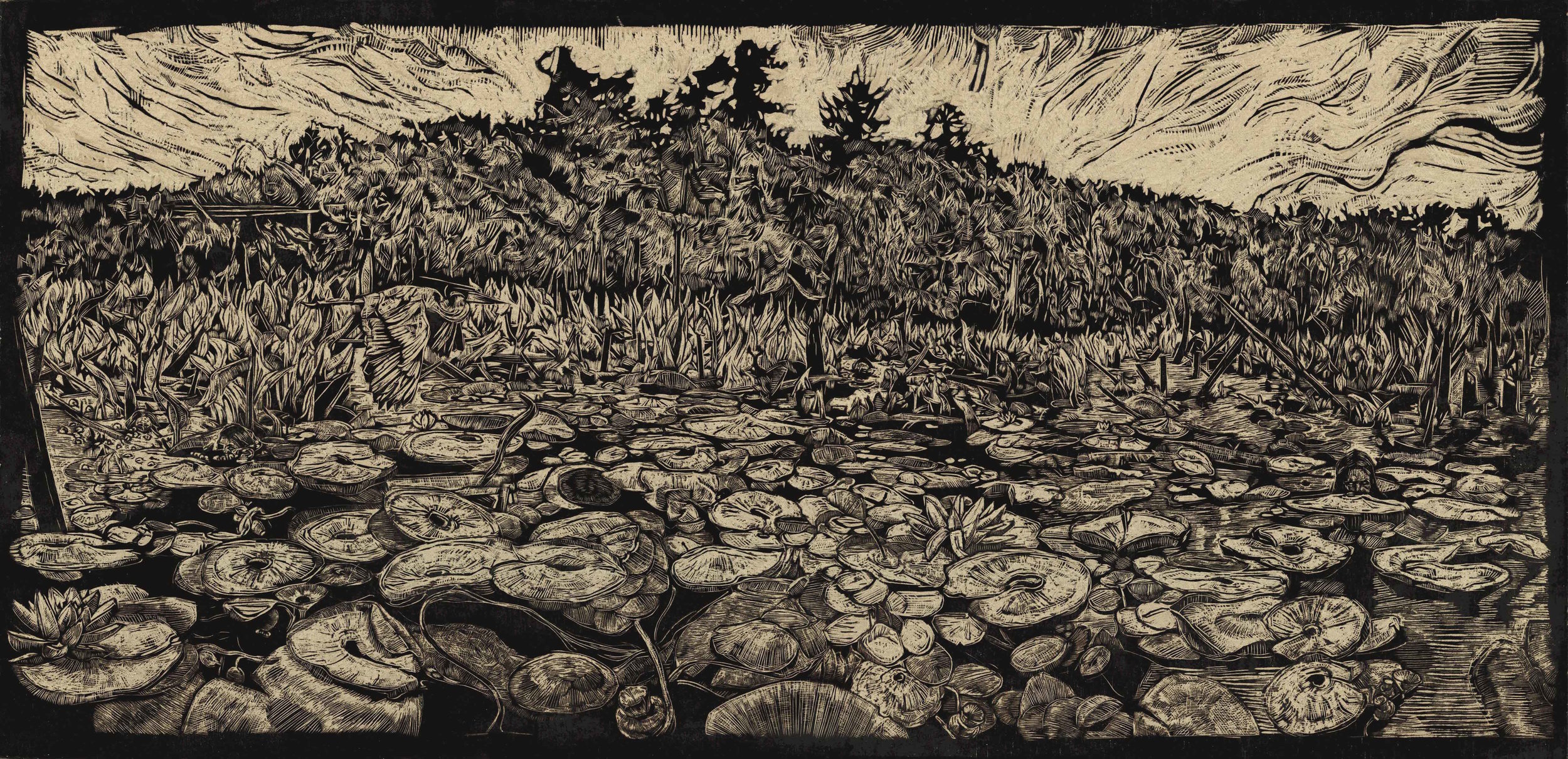 Watie White - Holy Island: The Nokken, 2017 Omaha, NE Winner - Best Printmaking