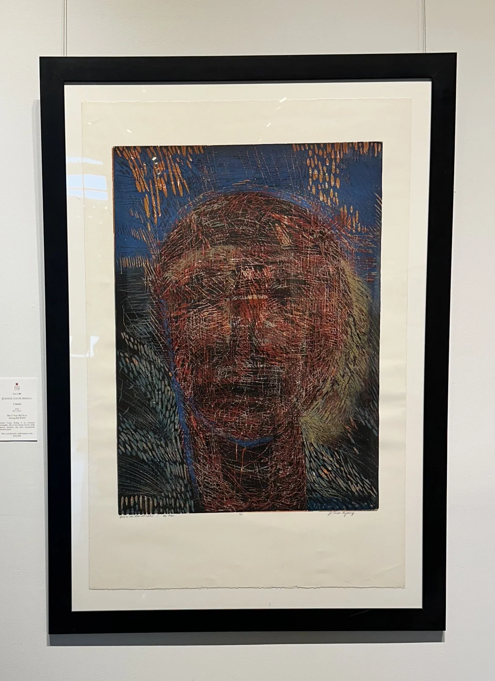 Jeanine Coupe Ryding, "Head in the Landscape," 56” x 39.5”, Print