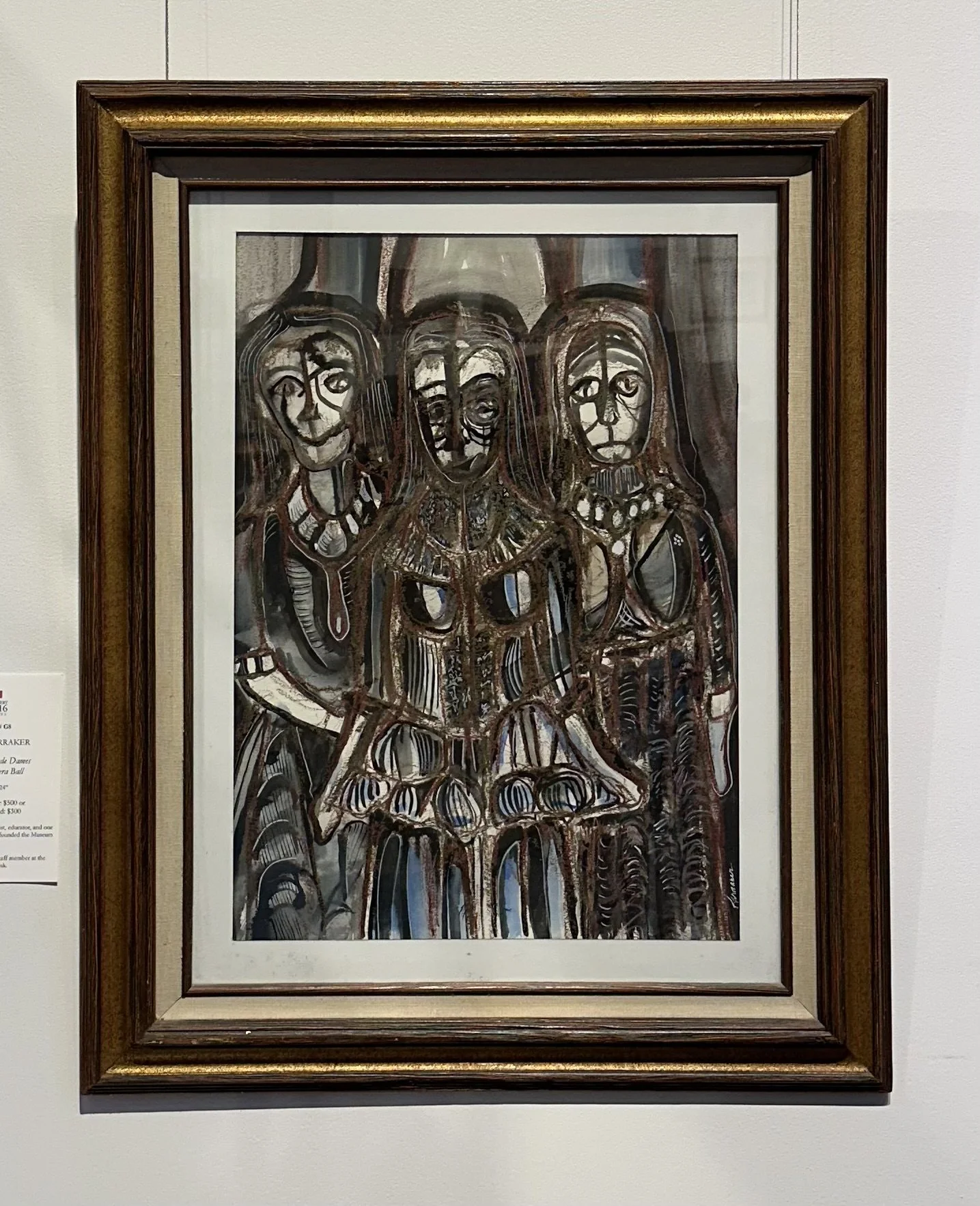 Jack Karraker, "Three Grande Dames of the Opera Ball," 30" x 24"