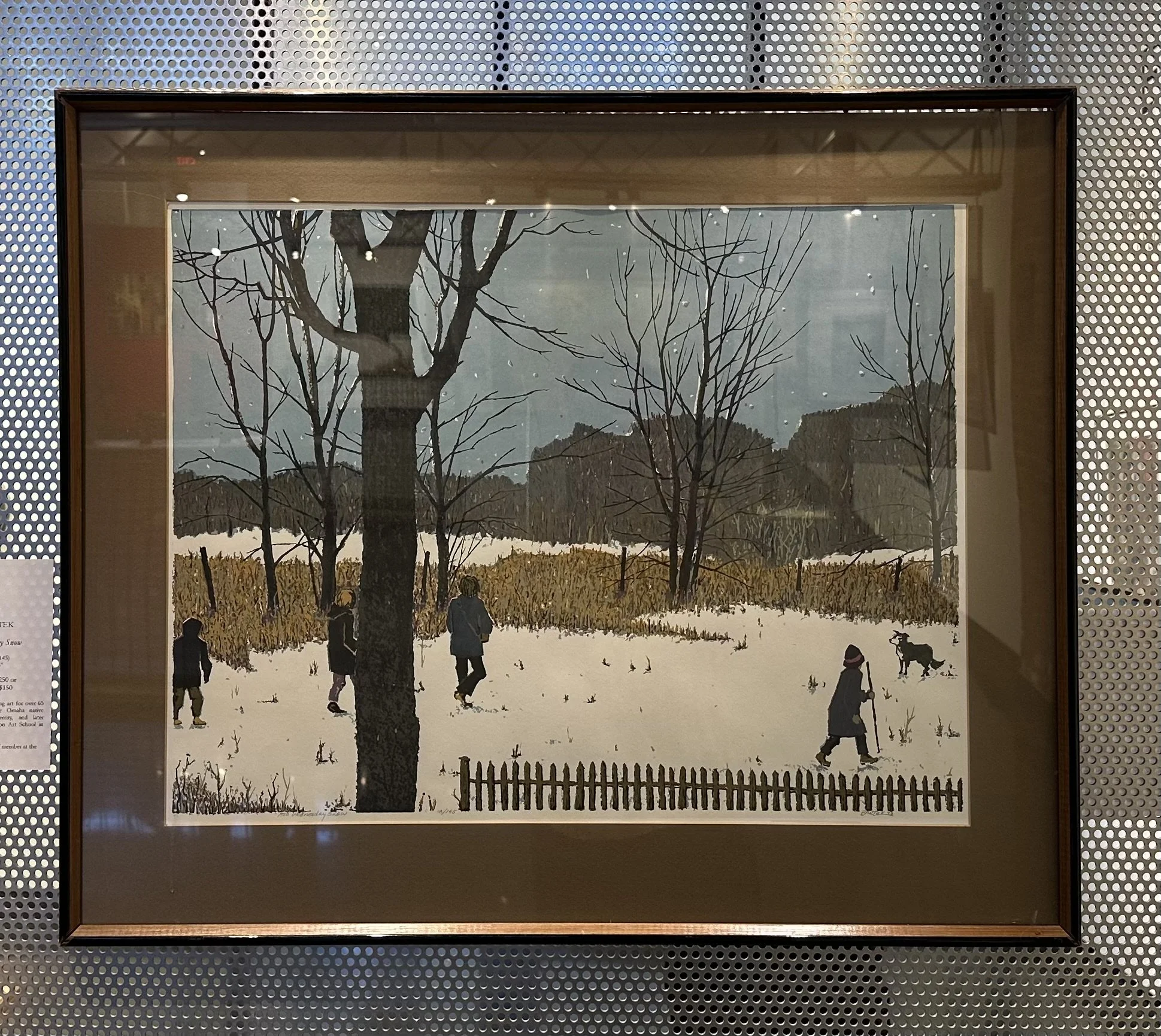 Tom Bartek, "Ash Wednesday Snow," 26" x 30.75", print 18/145