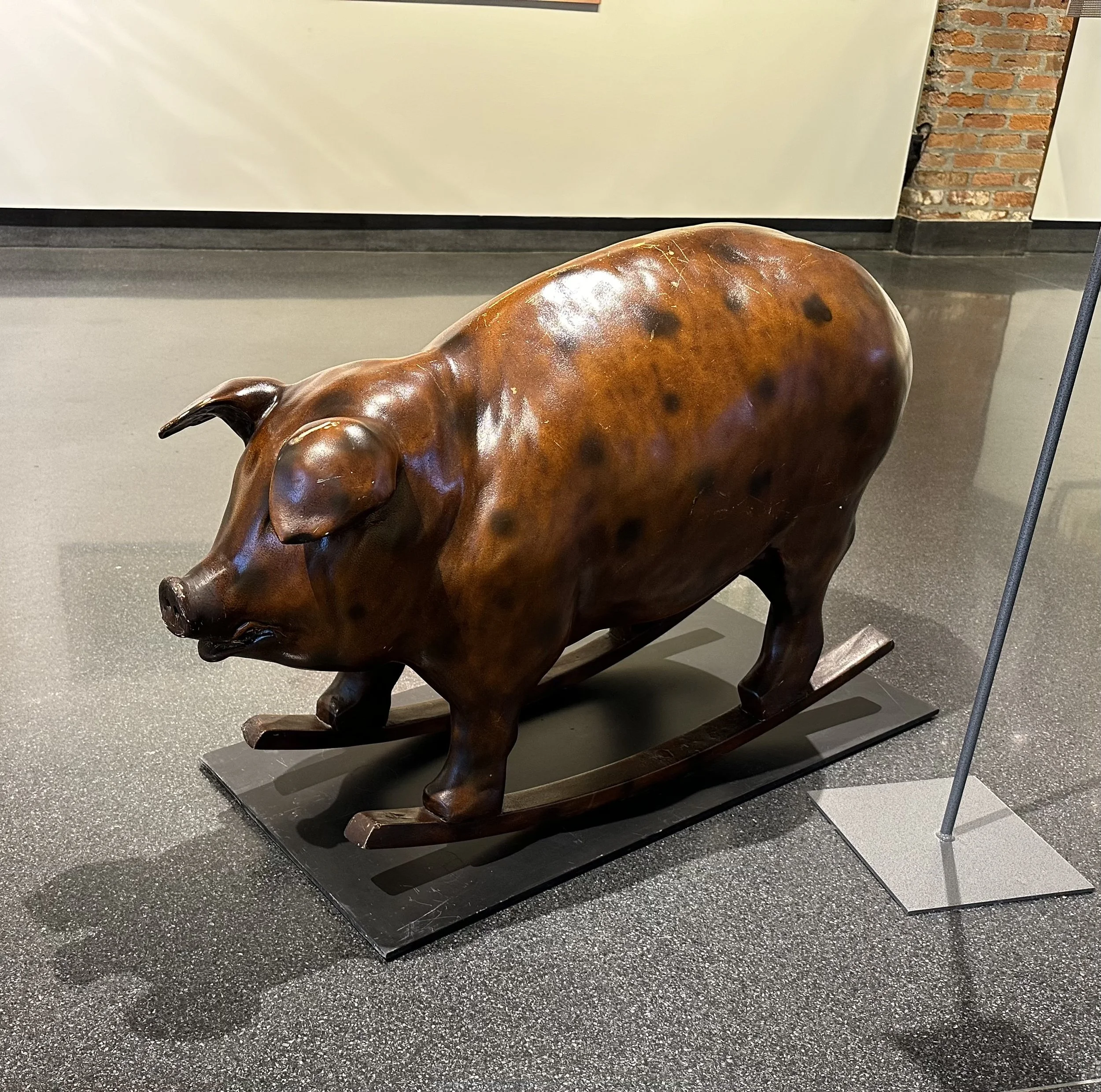 Nick Chiburis, "'Jimmy Wyeth' Rocking Pig," 36" x 27"