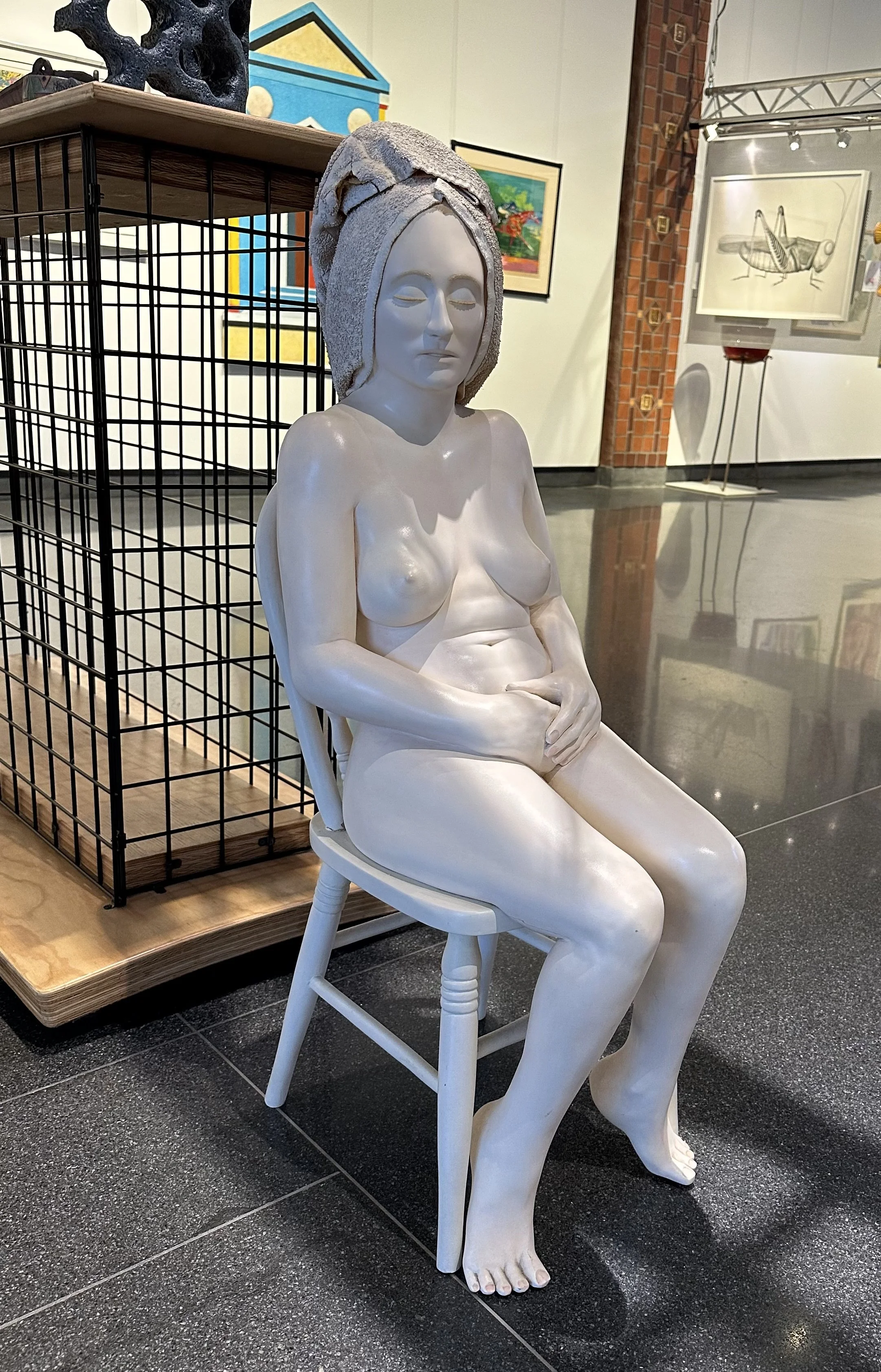 Nick Chiburis, "Naked Lady," 39" high, clay